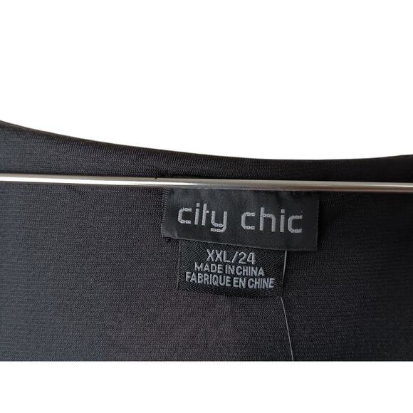 New City Chic XXL 24 Boho Border Print Romper Playsuit Kimono Sleeve Tie Waist - Picture 11 of 13